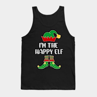 I'm The Happy Elf Matching Family Group Christmas Tank Top